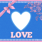 Blue Jeans Love Photo Frame