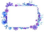 Blue and Purple Vector Frame