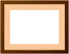Brown Simple Transparent PNG Frame