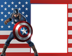 Captain America Transparent Photo Frame