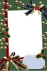 Christmas Green Transparent Frame