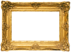 Classic Gold Frame Transparent PNG Image