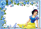 Cute Kids Princess Snow White Transparent Frame