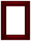 Dark Red Transparent Photo Frame