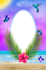Exotic Summer PNG Transparent Frame