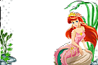 Full Transparent Frame Princess Ariel