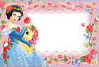 Girls Transparent Frame with Princess Snow White