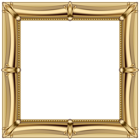 Gold Frame PNG Transparent Clip Art Image