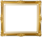 Gold Frame Transparent PNG Image