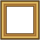 Gold Square Frame PNG Clipart