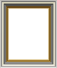 Gold and Silver Frame Transparent PNG Image