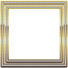 Gold and Silver Transparent Frame with Diamonds