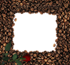 Good Morning with Rose PNG Coffee Frame