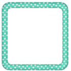 Green Large Transparent Dotted Photo Frame