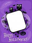 Happy-Halloween-Frame-Of-Pumpkins-Bats