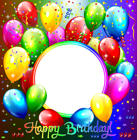 Happy Birthday PNG Transparent Frame
