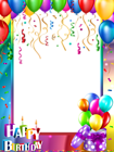 Happy Birthday PNG Transparent Frame