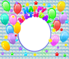 Happy Birthday PNG Transparent Photo Frame
