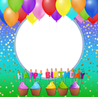 Happy Birthday Transparent PNG Photo Frame