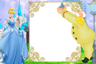 Kids Cinderella Blue Transparent Frame
