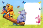 Kids Frame Winnie The Pooh with Friends and Butterflies