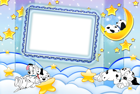 Kids Transparent Frame with Dalmations