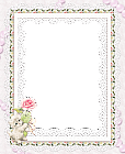 Kitty with Rose Transparent Frame