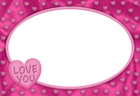 Love You PNG Frame