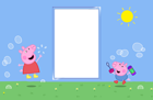 Peppa Pig Kids Transparent PNG Frame