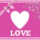 Pink Jeans Love Photo Frame
