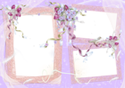 Pink Nice Flowers PNG Photo Frame