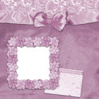 Pink Transparent Frame with Bow