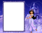 Princess Jasmine in Clouds Kids PNG Frame