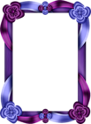 Purple and Blue Transparent Photo Frame