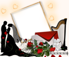 Romantic Wedding PNG Photo Frame