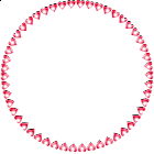 Round Transparent Frame Hearts