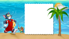 Tom and Jerry Summer PNG Kids Frame