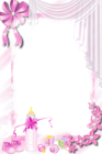 Transparent Pink PNG Baby Frame