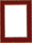 Transparent Red and Gold PNG Frame