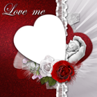 Transparent Romantic Frame Love Me