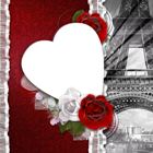 Transparent Romantic Frame Love in Paris