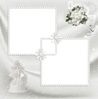 Transparent White Wedding Frame