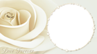 Wedding PNG Transparent Frame with Rose