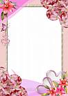 pink-flowers frame