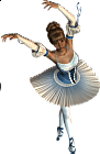 3D Blue Ballerina Free Clipart