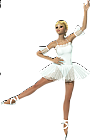 3D White Ballerina Free Clipart