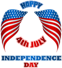 4th July American Wings PNG Clip Art Image