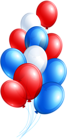 4th July Balloon Bunch PNG Clip Art Image