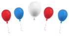 4th July Balloons PNG Clip Art Image