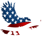 American Eagle Flag Transparent PNG Clip Art Image